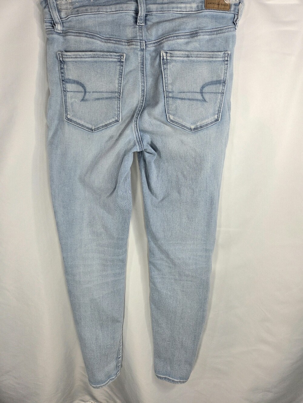 American Eagle Ne(x)t Level Stretch Blue 4 Pocket HiRise Jegging Size 10 Regular - Picture 3 of 11
